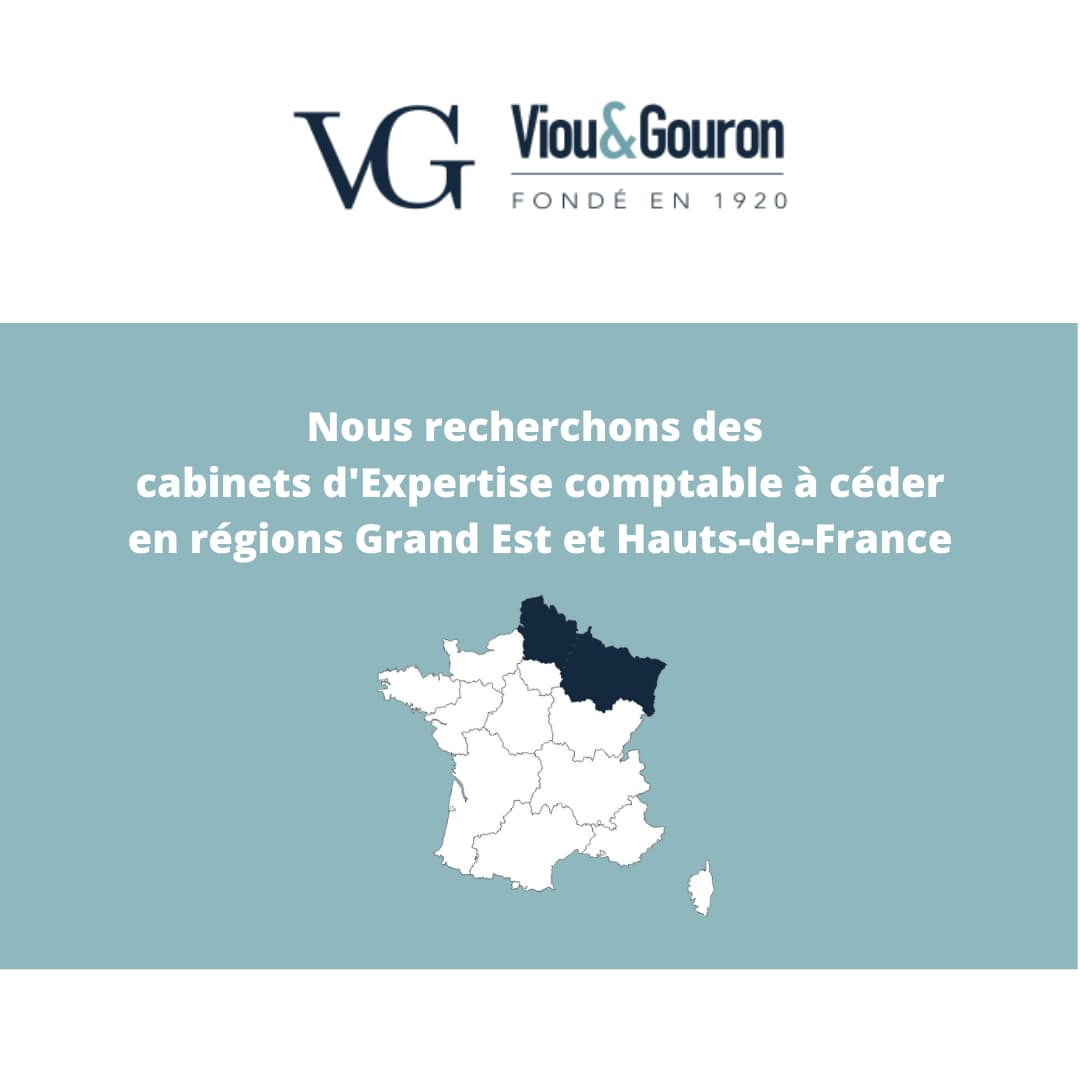 Nous recherchons des cabinets d'Expértise comptable à céder en région Grand Est et Hauts-de-France.