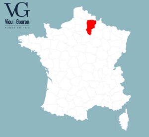Carte de France - Département de l'Aisne