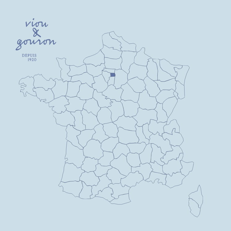 Carte de France avec mise en évidence du département des Hauts-de-Seine