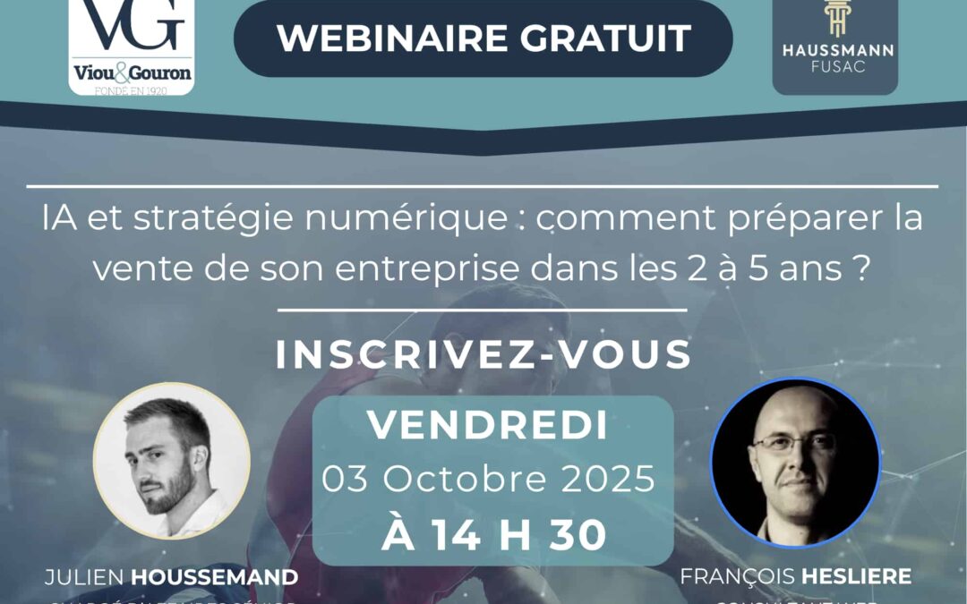 IA et stratégie numérique : comment préparer la vente de son entreprise dans les 2 à 5 ans ?