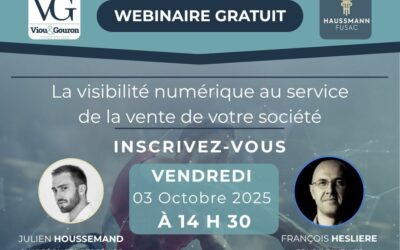 Webinaire : la visibilité numérique au service de la vente de votre société