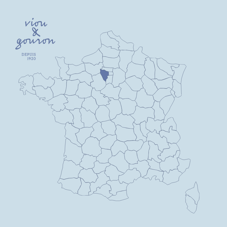 Carte de France mettant en évidence le département des Yvelines