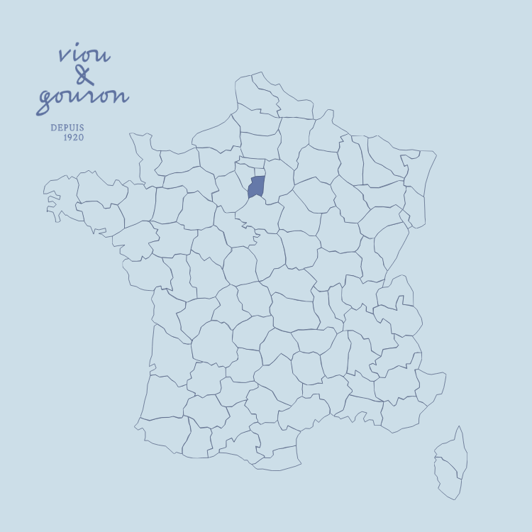 Carte de France mettant en évidence le département de l'Essonne