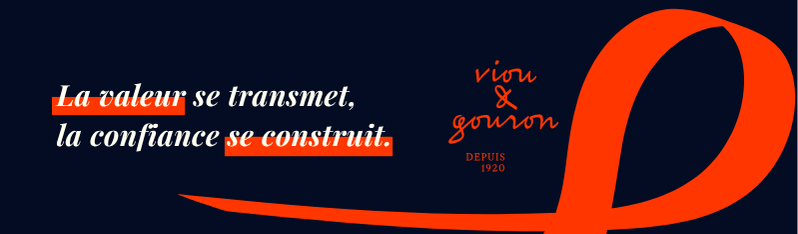 Bannière Viou & Gouron depuis 1920 – La valeur se transmet, la confiance se construit