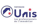 Logo de Unis, organisation représentant les professionnels de l’immobilier, avec la mention « Partenaire ».